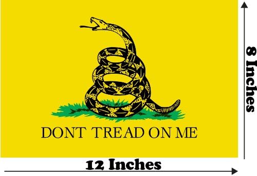 Colorsurge LLC Don't Tread on Me (Gadsden) Flag Reflective Decal (Large)