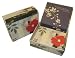 Mudlark Stationery Gift Set in Memento Box: 25 Recycled Note Cards with Envelopes - Vintage Kimono
