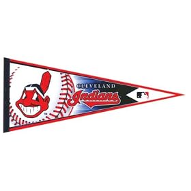 Cleveland Indians - Logo Collage 12 X 30 Pennant MLB Pro Baseball from Clothing & Gear