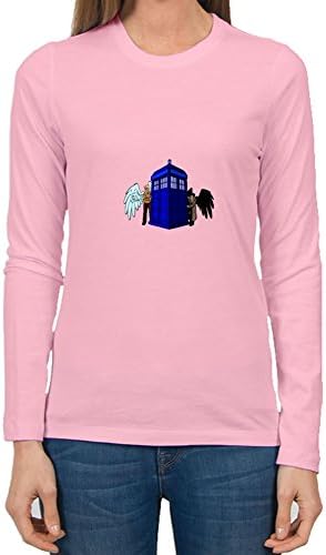 Vogue Designed Pink Women Doctor Whoangels Regular T-shirt X-large