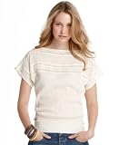 Roxy Top, Short Sleeve Crochet Trim