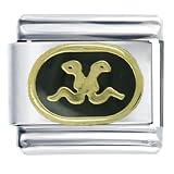 Pugster Gemini Black Italian Charms