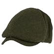 Men's Winter Wool Snap Open Duck Bill Curved Ivy Cabby Driver Hat Cap Charcoal Gray L/XL