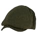 Men's Winter Wool Snap Open Duck Bill Curved Ivy Cabby Driver Hat Cap Charcoal Gray L/XL