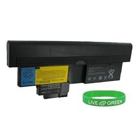 Click here to buy Replacement Laptop Battery for IBM Lenovo ThinkPad X200 Tablet Type 7453, 4800mAh 8-Cell.