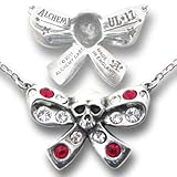 Bow Belles with Skull and Cubic Zirconia - Made with Fine English Pewter