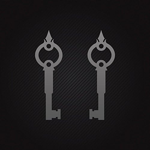 Decal Sticker Vatican Keys Weatherproof Motorbikes Activity Permanen Dark_Gray (16 X 4.91 In)