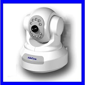 4UCAM Pan & Tilt IP Network Camera IR Night Vision, Video, Audio, Color, digital Zoom Motion detect