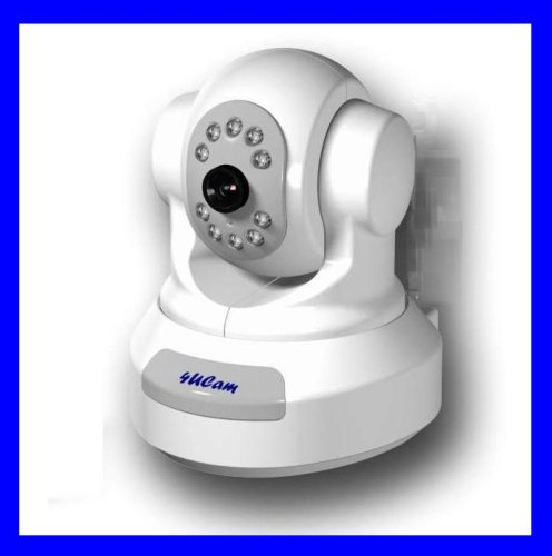 4UCAM Pan & Tilt IP Network Camera IR Night Vision, Video, Audio, Color, digital Zoom Motion detect