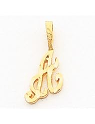 10k Yellow Gold Initial N Charm