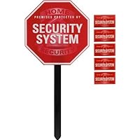 GE 45400 SmartHome Security Yardstake with Window Stickers