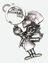 Mad Hatter Pewter Keychain