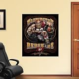 Washington Redskins Fathead Wall Graphic Raging Redskin Mural