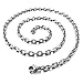 INBLUE Men's Alloy Pendant Necklace Black Gun Rifle Army Tribal