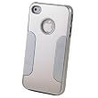 Premium Chrome Aluminum Skin Hard Back Case Cover for Apple iPhone 4 4G 4S Silver