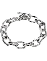 Jewelplus Fashion Link Bracelet Sterling Silver Complete No Settings