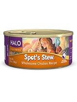 Halo Spot's Stew Holistic Wet Dog Food, Wholesome Chicken, 5.5 OZ of Canned Dog Food, 12 Cans
