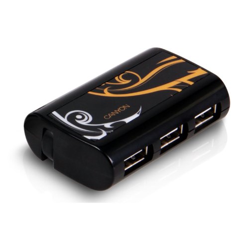 Canyon CNR-USBHUB7B USB 2.0 Hub 4-Port schwarz Preisvergleich