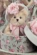 Beverly Bearington Victorian Dressed Christmas Teddy Bear by Bearington Collection-(Hatbox not Included)
