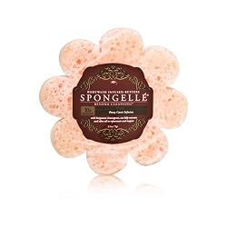 Spongelle 1 Daisy Shaped with Peony Cassis Infusion, 2.5 Ounce