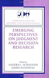 Emerging Perspectives on Judgment and Decision Research (Cambridge Series on Judgment and Decision Making)
