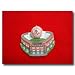 FENWAY PARK W/BASEBALL ORNAMENT - 3.75
