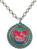  : Tarina Tarantino Pink Head Puff Medallion Necklace