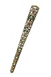 Hair Clip - H67 - Banana Style set with Swarovski (tm) Crystal Stones ~ Olive Mix (Green)
