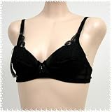 Jasmin 2 Pack $16 BLACK Floral Lace Trim Bra #2495 sz 34A 36A