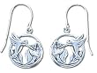 Solid Sterling Silver Hummingbirds Earrings
