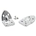 Fujiyuan 10 pcs 53mm x 29mm Cabinet Teardrop Hinge Decorative Screws Hardware Small Wood Case Box Door