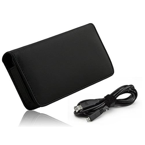 Universal ECO Smartphone Case (Black) - Comes with a Micro USB Sync and Charge Cable (6ft)