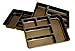3-PACK of Organizer Trays for Desk, Utensils, Tools, Crafts, Vanity - 15.7" x 11.7" x 2.0" - Black