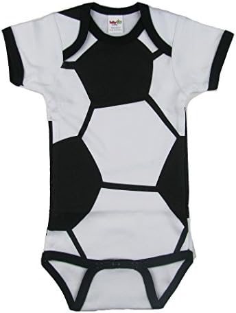 Babyball Clothing Unisex Baby Soccer Short Sleeve Creeper Small - 3-6 Months