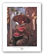 Nino Comiendo Sandia by Joaquin Bastida 18"x24" Art Print Poster