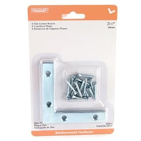 Flat Corner Brace, 3 1 2 by Brainerd Manufacturing