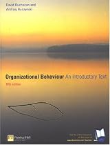 Organizational Behaviour: An Introductory Text