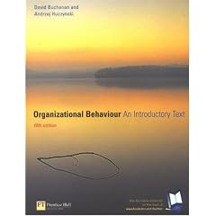 Organizational Behaviour: An Introductory Text