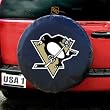 Pittsburgh Penguins NHL Spare Tire Cover by Fremont Die (Black)