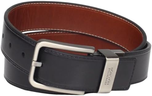 Kenneth Cole REACTION Men's Brown Out 1-1/2" Leather Reversible Belt