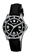 Wenger Women's 70365 Sport Black Dial Black Leather Watch