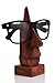 Classic Hand Carved Rosewood Nose Shaped Eyeglass Spectacle Holder Stand Store Indya Gifts