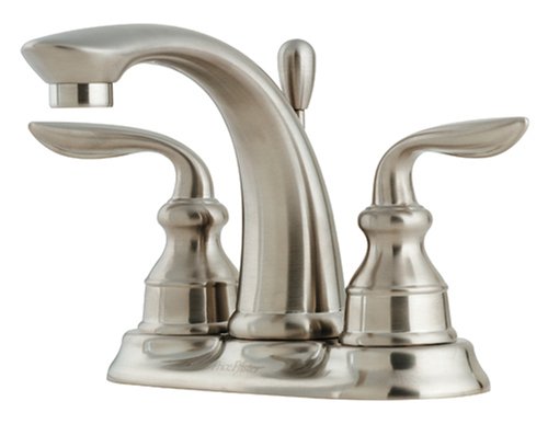 Price Pfister 048CB0K Avalon Double-Handle Centerset Lavatory Faucet with Pop-Up, Satin Nickel