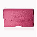 Leather Pouch Protective Carrying Cell Phone Case for BlackBerry Torch 9800 Curve 3G 9300 9330 Curve 8330 8300 8520 8530 8900 Bold 9700 9780 / ZTE MSGM8 II Cricket / HTC Pure / LG Octane Verizon Vu Plus enV3 VX-9200 Rumor Touch GM730 / Motorola Bravo Flipside ATandT Defy T-Mobile / Palm Pixi / Pixi