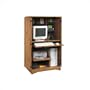 Sugar Creek Wood Computer Armoire in Spiced Pine