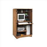 Sugar Creek Wood Computer Armoire in Spiced Pine