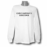 Cure Kaposi's Sarcoma Long Sleeve T-shirt Large White