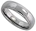 Tungsten Carbide 6 mm Domed Wedding Band Thumb Ring His & Hers Highly Polished Finish, size 9