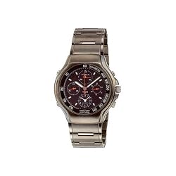YEMA by Seiko of France Men's FLYGRAF Gun-Metal-Finish Alarm/Chronograph Watch. Model: YE975