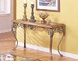 Stone Glass Top Sofa Table By Acme Furniture